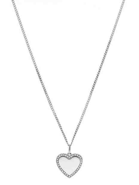 Fossil Romantický ocelový náhrdelník se zirkony Vintage Iconic JF03641040 + 2 měsíce na vrácení zboží