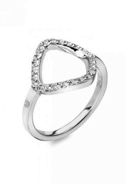 Hot Diamonds Elegantní stříbrný prsten s briliantem a topazy Behold DR221 50 mm + 2 měsíce na vrácení zboží