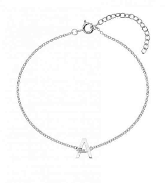 Hot Diamonds Stříbrný náramek s brilianty písmeno "A" Love Letters DL612 + 2 měsíce na vrácení zboží