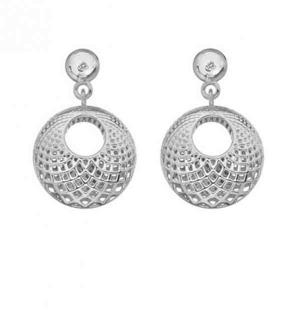 Hot Diamonds Nadčasové stříbrné náušnice s diamanty Quest Filigree DE657 + 2 měsíce na vrácení zboží