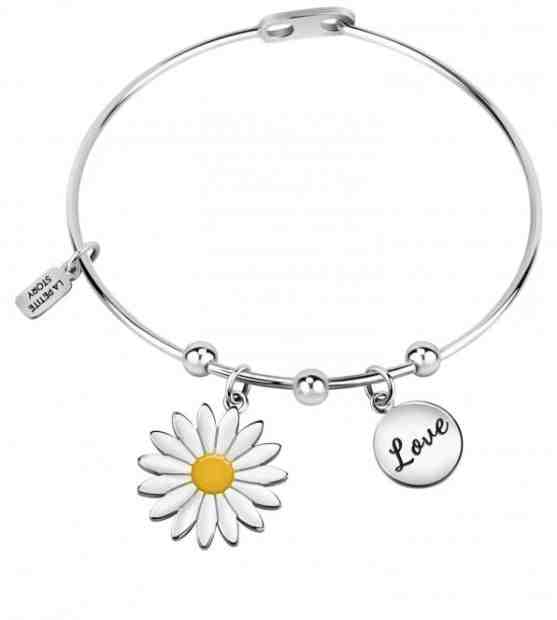 La Petite Story Pevný náramek s přívěsky Love LPS05ASD20 + 2 měsíce na vrácení zboží