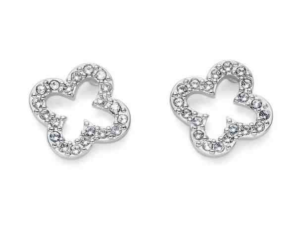 Oliver Weber Třpytivé peckové náušnice s čirými krystaly Swarovski Shanti 22825 + 2 měsíce na vrácení zboží