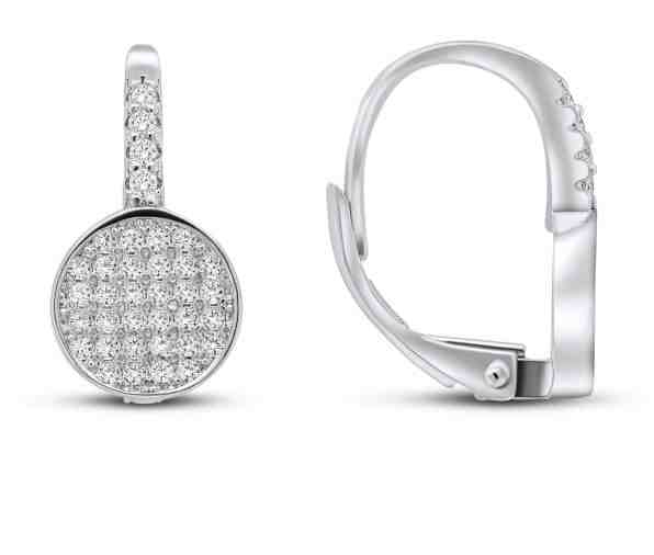 Brilio Silver Okouzlující stříbrné náušnice třpytivé kruhy EA46 + 2 měsíce na vrácení zboží