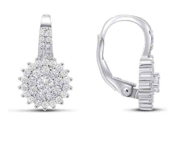 Brilio Silver Okouzlující stříbrné náušnice se zirkony EA54 + 2 měsíce na vrácení zboží