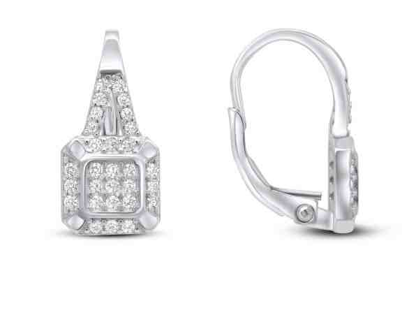 Brilio Silver Okouzlující stříbrné náušnice se zirkony EA58 + 2 měsíce na vrácení zboží