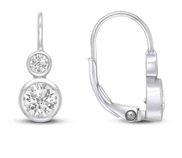 Brilio Silver Stříbrné náušnice s krystaly EA63 + 2 měsíce na vrácení zboží