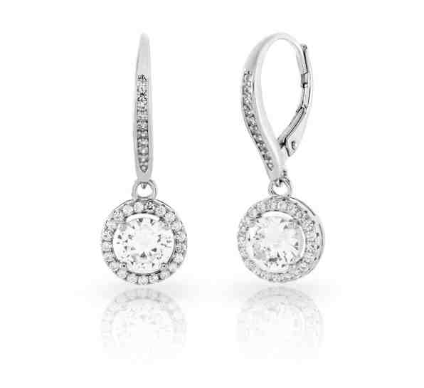 JVD Luxusní stříbrné náušnice s čirými zirkony SVLE0975XH2BI00 + 2 měsíce na vrácení zboží