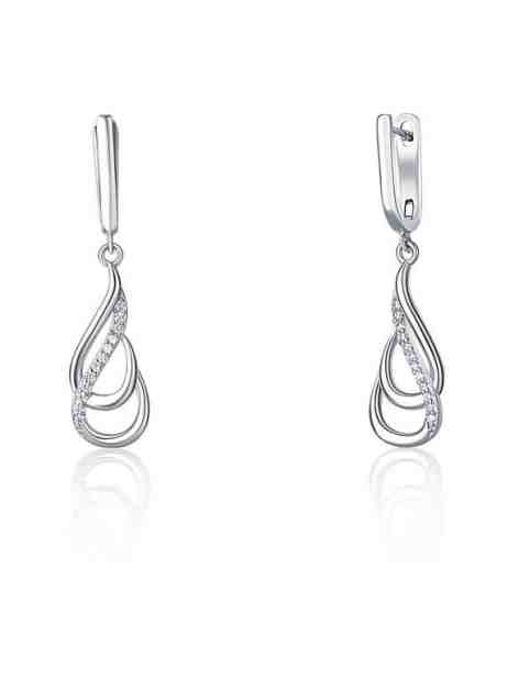 JVD Elegantní stříbrné náušnice s čirými zirkony SVLE0977XH2BI00 + 2 měsíce na vrácení zboží