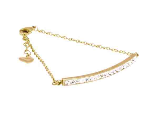 Victoria Walls Elegantní pozlacený náramek s krystaly VB1006G + 2 měsíce na vrácení zboží