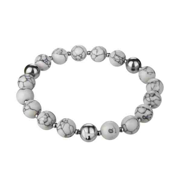 Emily Westwood Módní korálkový náramek z howlitu WB1213S + 2 měsíce na vrácení zboží