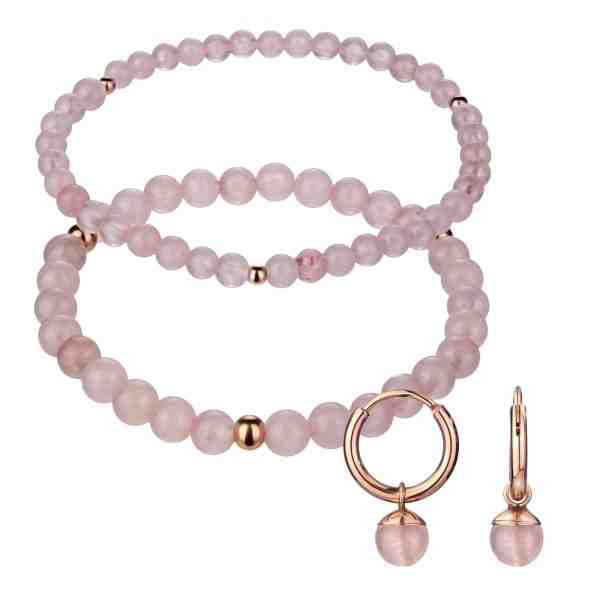 Emily Westwood Růžová korálková sada náramků a náušnic WS060R + 2 měsíce na vrácení zboží