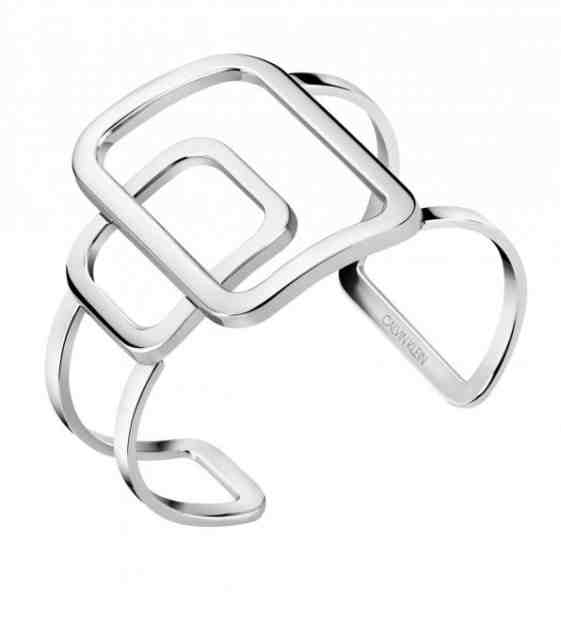 Calvin Klein Originální otevřený náramek z oceli Perky KJDRMF00010 5,8 x 4,6 cm + 2 měsíce na vrácení zboží