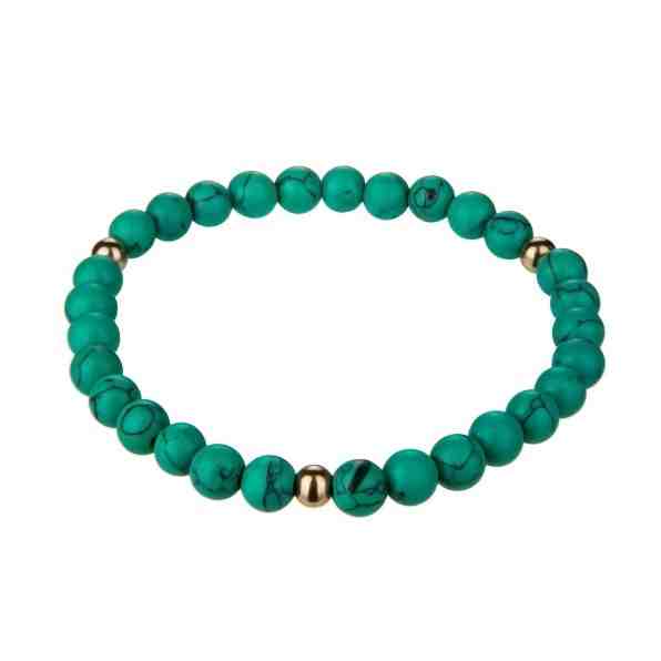 Emily Westwood Módní korálkový náramek z malachitu WB1207R + 2 měsíce na vrácení zboží