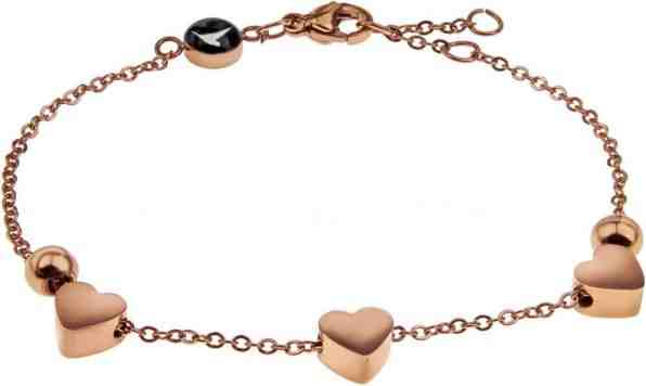 Emily Westwood Bronzový srdíčkový náramek WB1024R + 2 měsíce na vrácení zboží