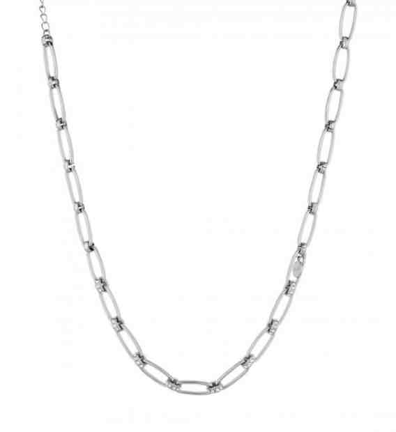 Liu.Jo Nadčasový ocelový náhrdelník s krystaly LJ1591 + 2 měsíce na vrácení zboží