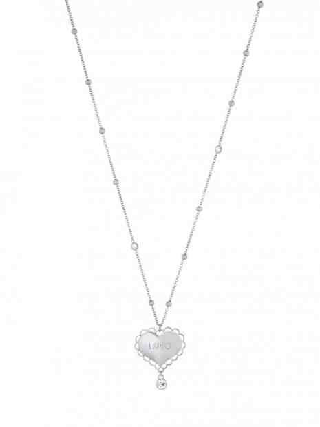 Liu.Jo Ocelový náhrdelník se srdíčkem Linea Sacred LJ1523 + 2 měsíce na vrácení zboží