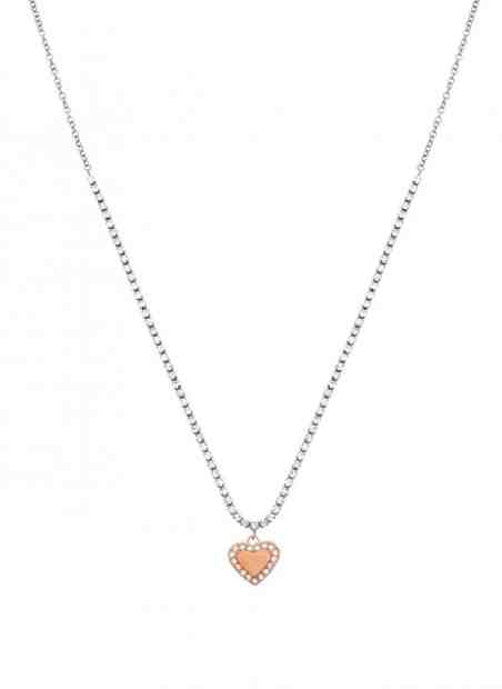 Liu.Jo Bronzový náhrdelník se srdíčkem Linea Brilliant LJ1554 + 2 měsíce na vrácení zboží