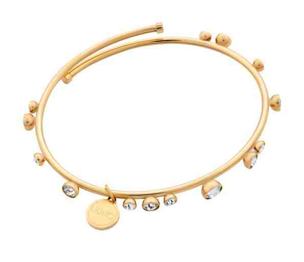 Liu.Jo Krásný pozlacený náramek s čirými krystaly LJ1562 + 2 měsíce na vrácení zboží
