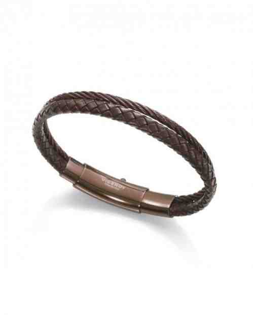 Viceroy Pánský hnědý kožený náramek Heat 15084P09011 + 2 měsíce na vrácení zboží