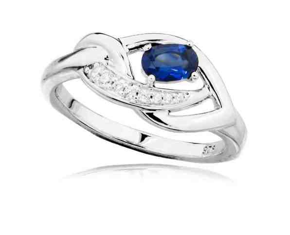 MOISS Luxusní stříbrný prsten s tanzanitem a zirkony RG0000 55 mm + 2 měsíce na vrácení zboží