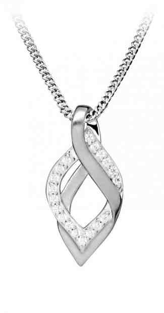 MOISS Módní stříbrný přívěsek se zirkony P0001037 + 2 měsíce na vrácení zboží