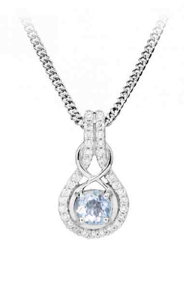 MOISS Elegantní stříbrný přívěsek s topazem PG000114 + 2 měsíce na vrácení zboží