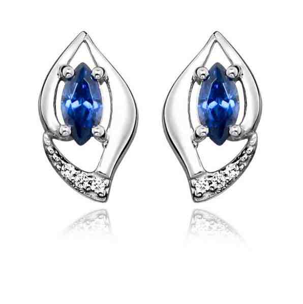 MOISS Okouzlující stříbrné náušnice s tanzanitem EG000036 + 2 měsíce na vrácení zboží