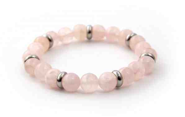 Beneto Korálkový náramek z růžového jadeitu MINK33/17 + 2 měsíce na vrácení zboží