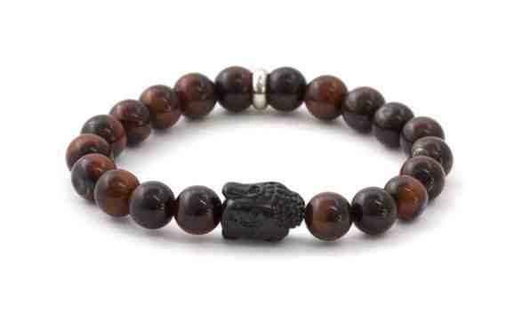 Beneto Korálkový náramek z tygřího oka MINK114 17 cm + 2 měsíce na vrácení zboží