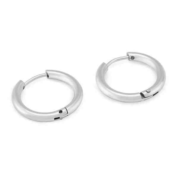 Troli Ocelové kruhové náušnice KS-156 + 2 měsíce na vrácení zboží