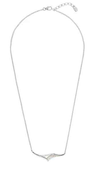 MOISS Luxusní bicolor náhrdelník se zirkony N0000480 + 2 měsíce na vrácení zboží