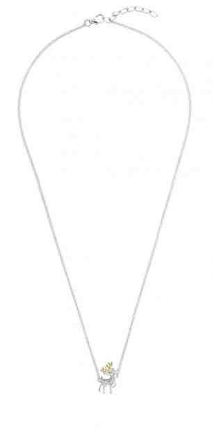 MOISS Stříbrný bicolor náhrdelník s jelínkem N0000483 + 2 měsíce na vrácení zboží