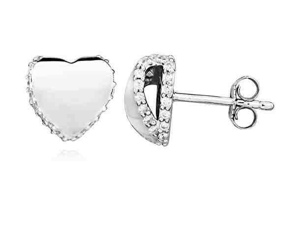 MOISS Romantické stříbrné náušnice pecky E0002180 + 2 měsíce na vrácení zboží