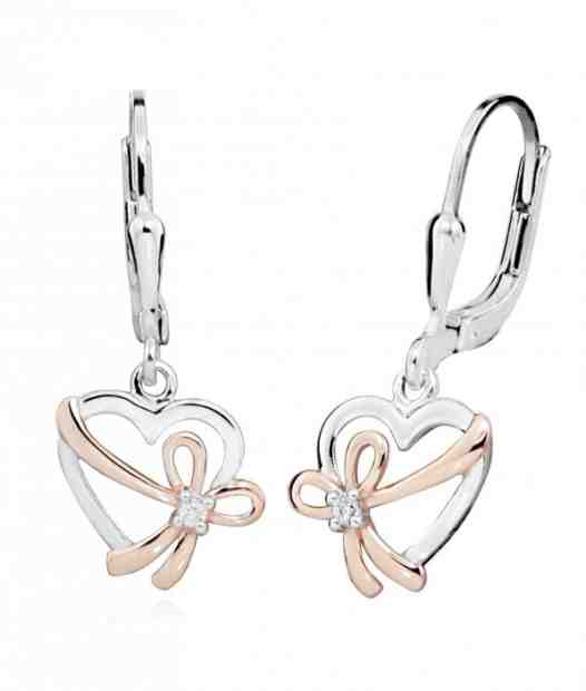 MOISS Zamilované bicolor náušnice se zirkony E0002134 + 2 měsíce na vrácení zboží