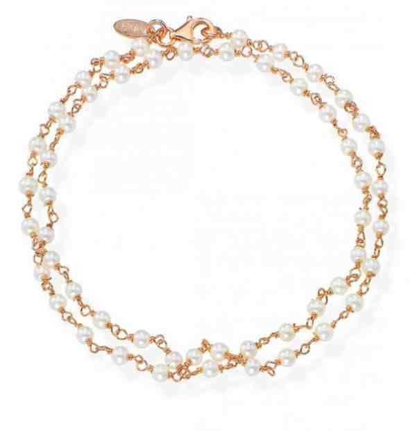 Amen Pozlacený náramek s perličkami Romance BRRP34 + 2 měsíce na vrácení zboží