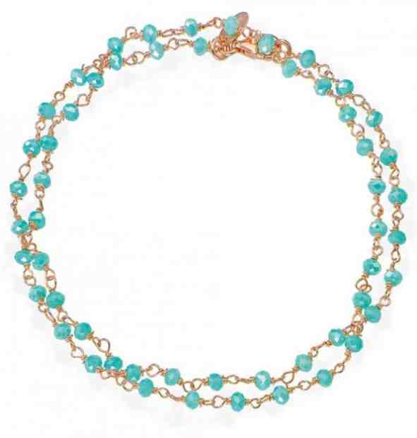 Amen Dvojitý pozlacený náramek s krystaly Romance BRRT34 + 2 měsíce na vrácení zboží