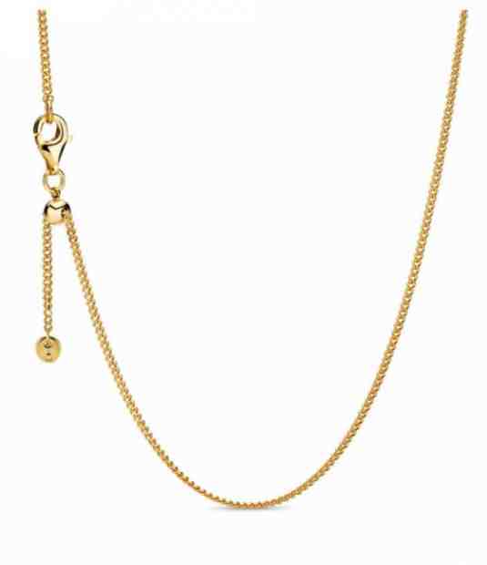 Pandora Elegantní pozlacený řetízek Shine 368638C00-60 + 2 měsíce na vrácení zboží