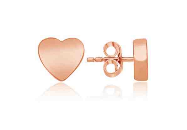 Brilio Silver Bronzové minimalistické náušnice srdíčka LME0818R + 2 měsíce na vrácení zboží