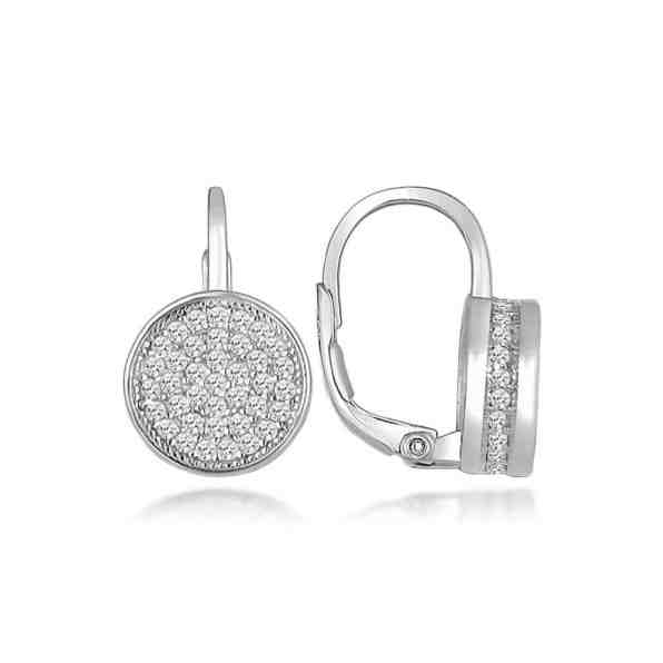 Brilio Silver Okouzlující stříbrné náušnice třpytivé kruhy LME272 + 2 měsíce na vrácení zboží