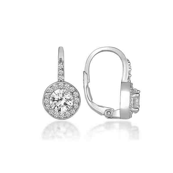 Brilio Silver Elegantní stříbrné náušnice se zirkony LME290 + 2 měsíce na vrácení zboží