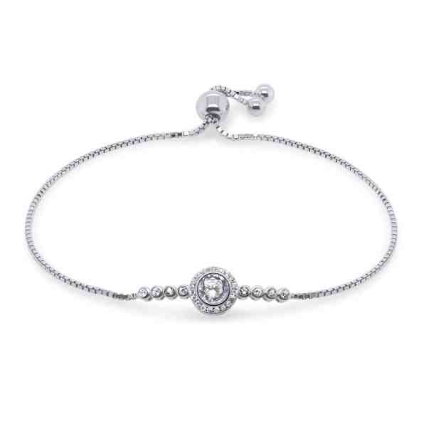 Brilio Silver Půvabný stříbrný náramek se zirkony BRC02 + 2 měsíce na vrácení zboží