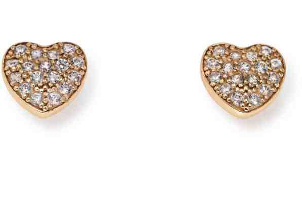 Amen Romantické pozlacené náušnice se zirkony Pray, Love EHR + 2 měsíce na vrácení zboží