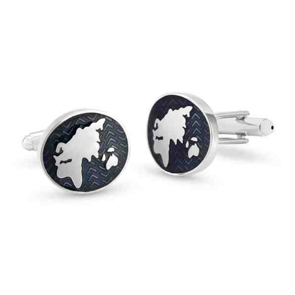 Troli Módní manžetové knoflíčky Mapa KS-219 + 2 měsíce na vrácení zboží