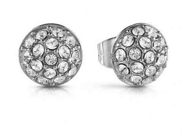 Guess Třpytivé náušnice s krystaly Never Without UBE28074 + 2 měsíce na vrácení zboží