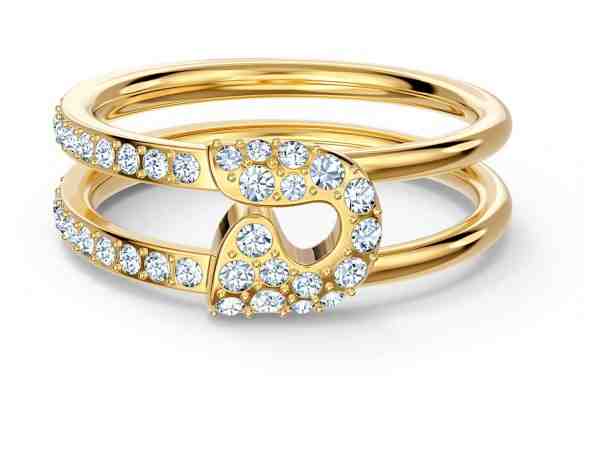 Swarovski Třpytivý pozlacený prsten se špendlíkem So Cool 5522866 55 mm + 2 měsíce na vrácení zboží