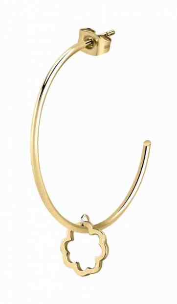 La Petite Story Pozlacená single náušnice s přívěskem pro štěstí LPS02AQM18 + 2 měsíce na vrácení zboží