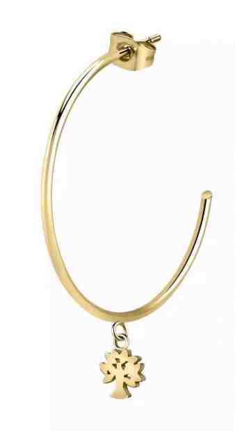 La Petite Story Pozlacená single náušnice s přívěskem Strom Života LPS02AQM20 + 2 měsíce na vrácení zboží