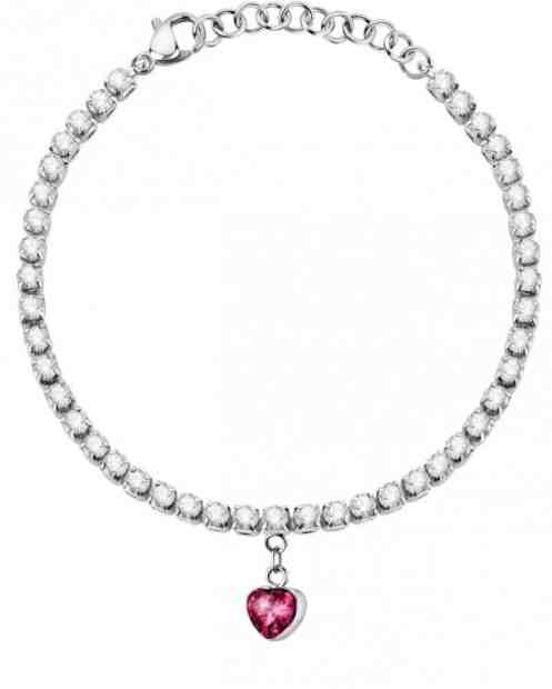 La Petite Story Romantický ocelový náramek s krystaly Love LPS05ASD26 + 2 měsíce na vrácení zboží