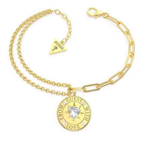 Guess Originální pozlacený náramek From Guess With Love UBB70001-S + 2 měsíce na vrácení zboží