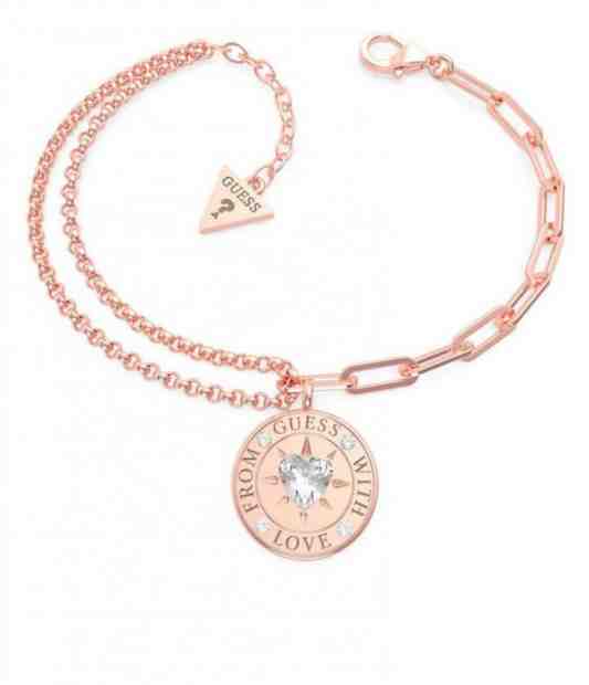 Guess Originální bronzový náramek From Guess With Love UBB70002-S + 2 měsíce na vrácení zboží